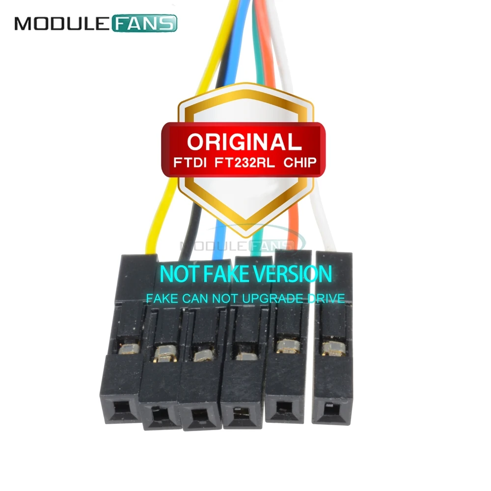 6P FTDI FT232RL FT232 USB для ttl RS232 серийный 6PIN провод адаптер модуль скачать кабель для Arduino Raspberry Pi 1 м 100 см