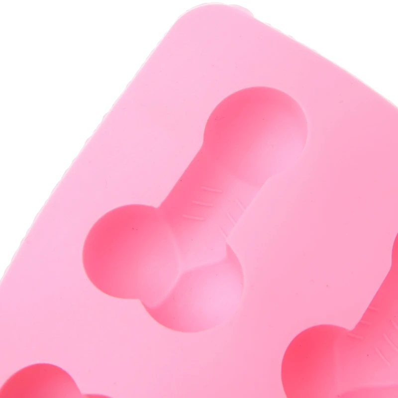 8 полость Розовый 3D в форме пениса силиконовый ледяной кубик лоток DIY шоколадная