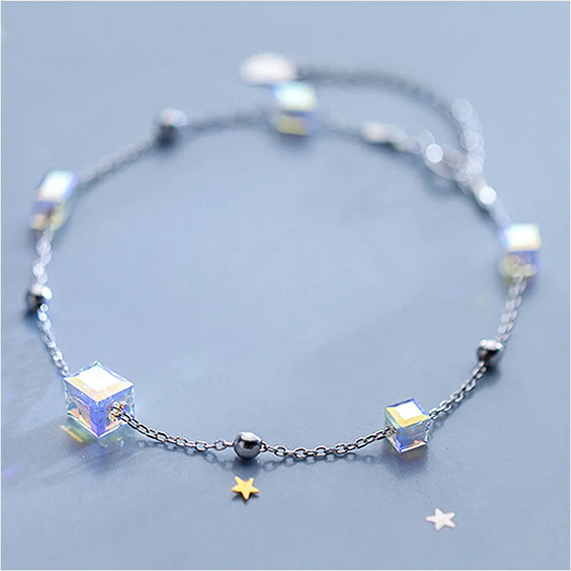 2019 Fashion bracelet silver 925 jewelry charm unicorn crystal for women summer gift | Украшения и аксессуары