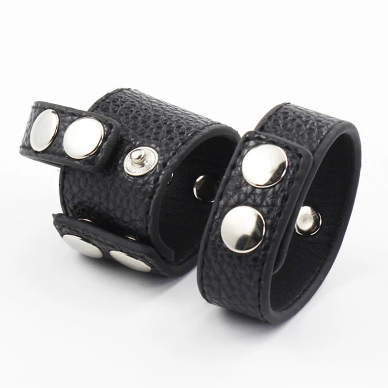 Регулируемый мошонку кожаный бондаж пояс кольцо для мужского пениса целомудрия