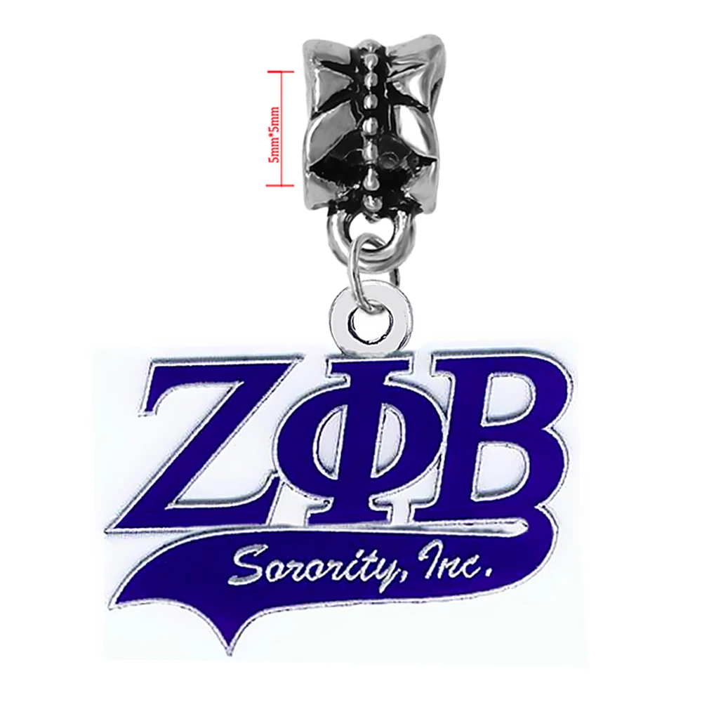 Популярная эмалированная ручная греческая буква ZETA PHI BETA металлическая подвеска