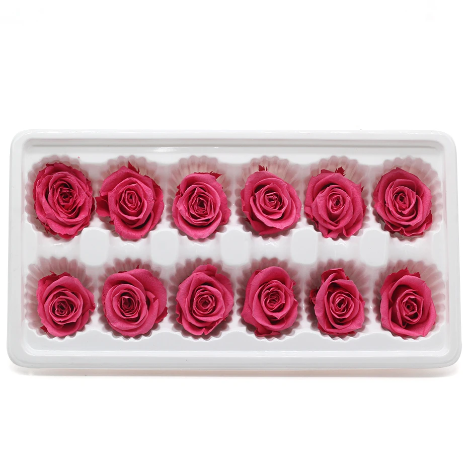 Настоящая Роза Eternelle Doos Natuurlijke Bewaard Bloem Rose 3-4 см Onsterfelijke Rose Valentijnsdag Gift Fleur Eternelle - Цвет: 041