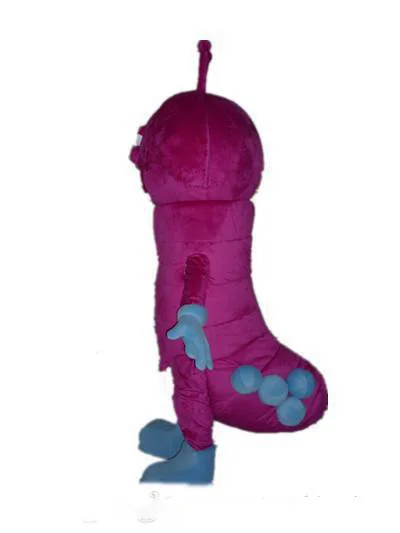 

Factory direct sale Light and easy to wear a purple insect mascot costume with a big mouth for adult to wear