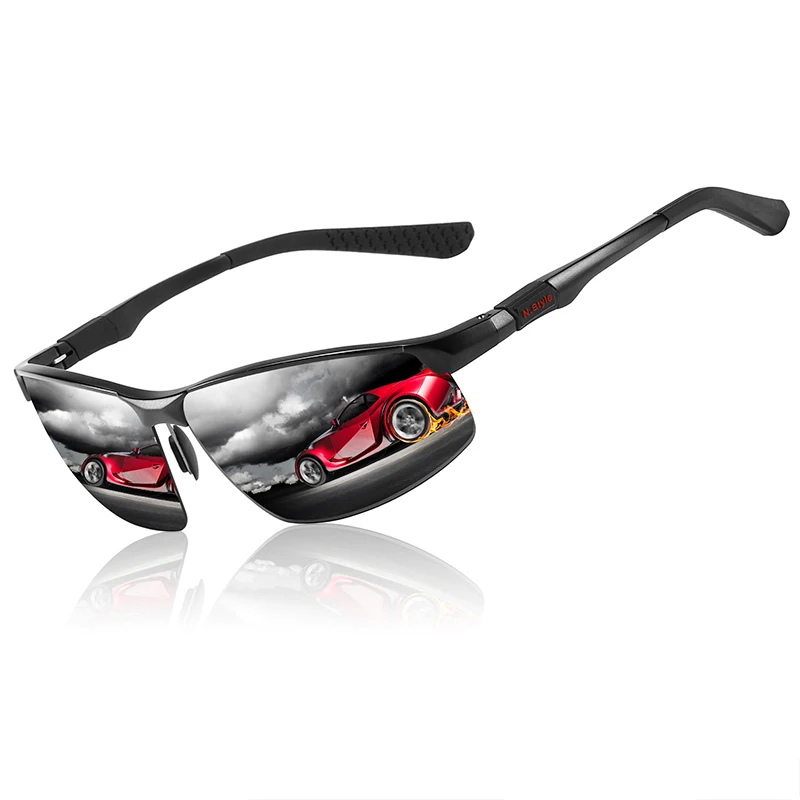 Очки солнцезащитные Мужские поляризационные модные солнечные очки квадратной