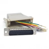 Последовательный Интерфейс D Sub 25 контактный удлинитель папа к Lan Cat5 Cat5e RJ45 Ethernet