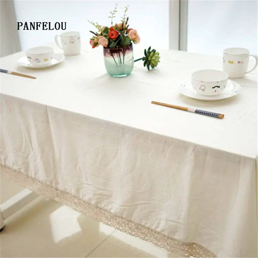 PANFELOU элегантная и красивая однотонная Пылезащитная теплая скатерть для