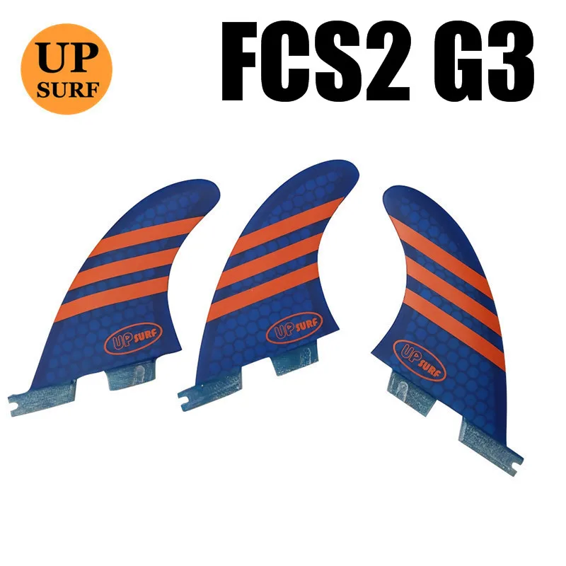 G3 blue Доски для серфинга плавники fcs 2 G3/G5/G7 доски для серфинга FCSII сотовый плавник Стекловолокна Плавники(доска для серфинга) набор из трех плавников - Цвет: G3 blue