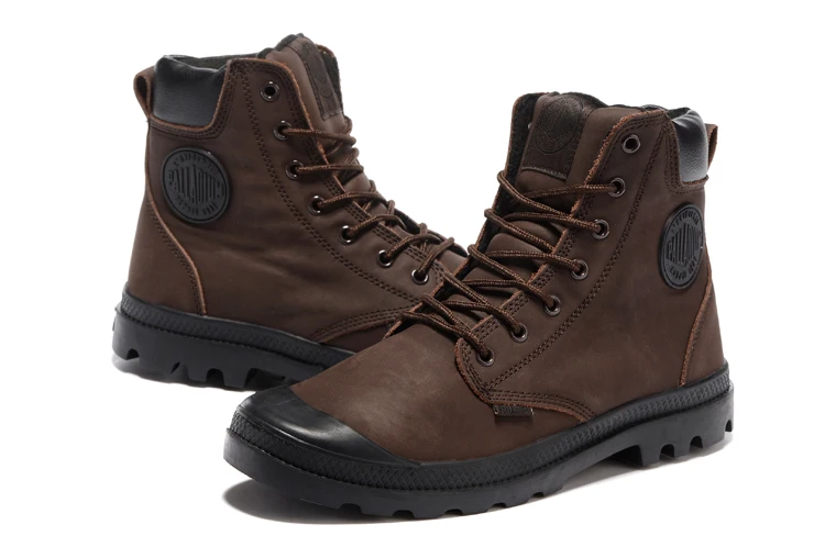PALLADIUM Pampa/однотонные мужские ботильоны Ranger TP 75564; удобные высококачественные мужские повседневные ботинки на шнуровке; размеры 39-45
