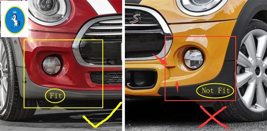 Передние противотуманные фары Yimaautotrims кольцевая рама обшивка 2 шт. подходит для