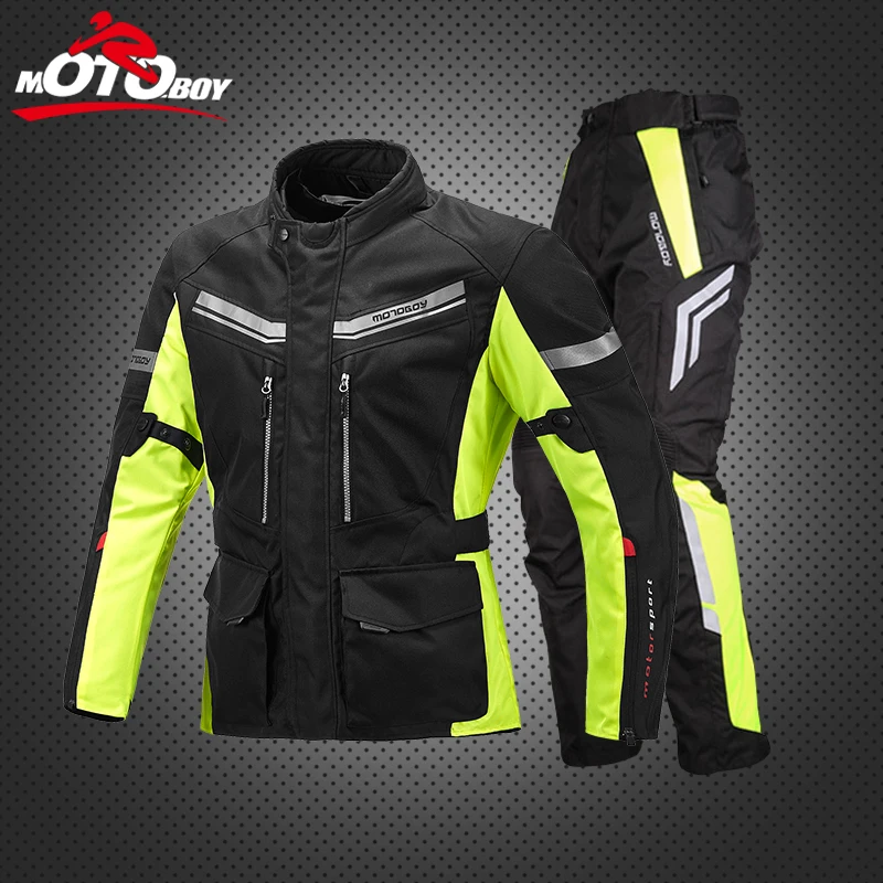 Мотоциклетный костюм Motoboy J13 комплект из куртки ткани Оксфорд водонепроницаемое