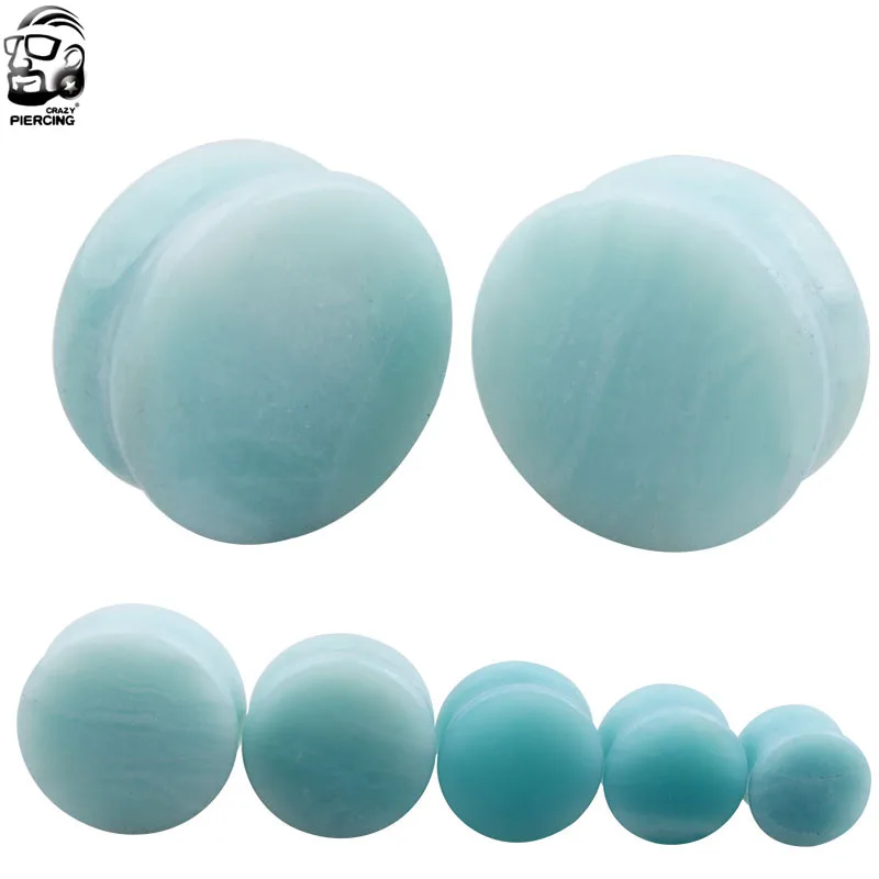 Новые украшения для пирсинга amazon камень плоти тоннели затычки ушей экспандер