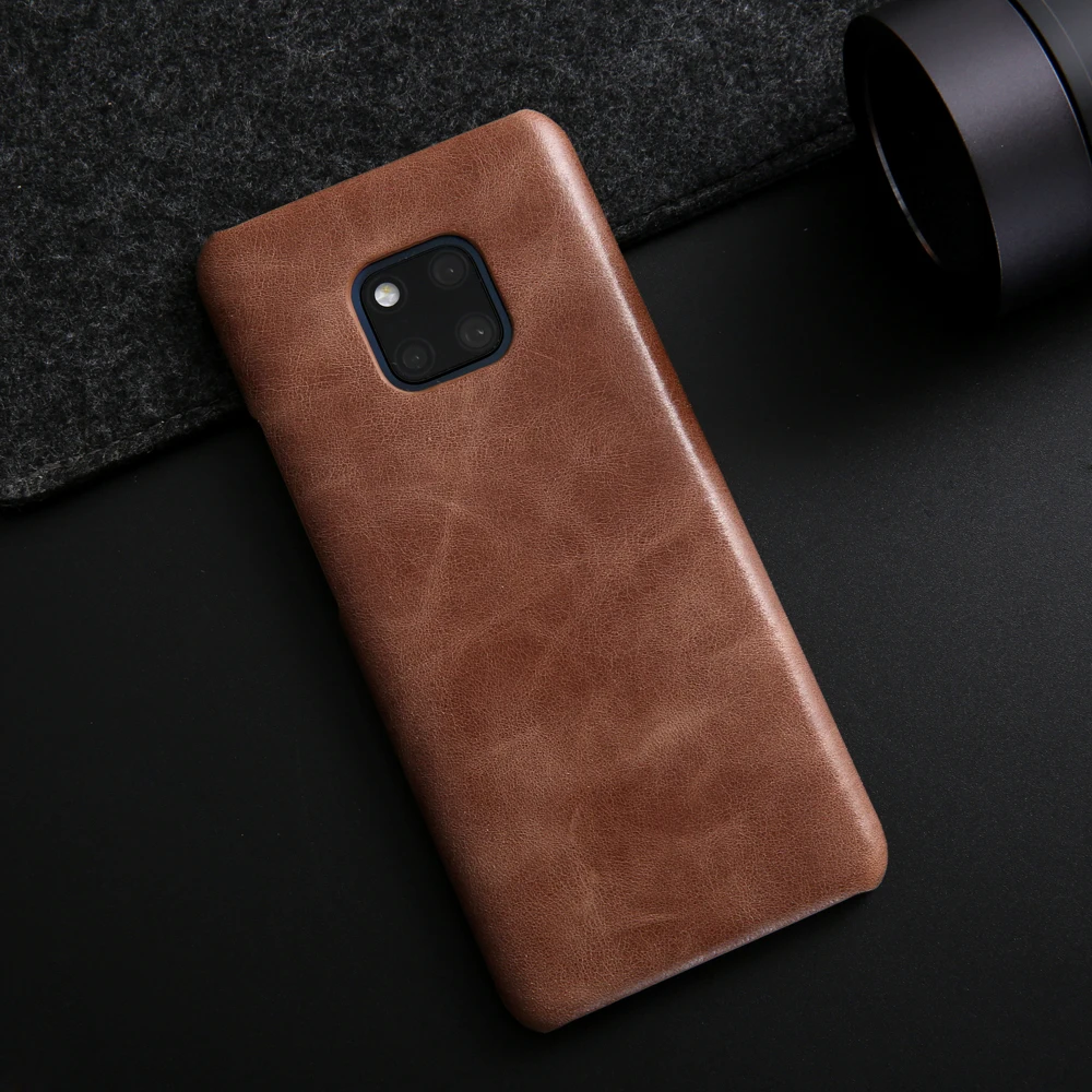 Genuine Leather Vintage Pattern Back Cover for Huawei P10 P20 plus Mate 9 10 20 mate pro RS Porsche Version | Мобильные телефоны и