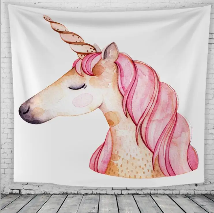 Мультфильм единорог с Настенный Гобелен Home Decor | Дом и сад