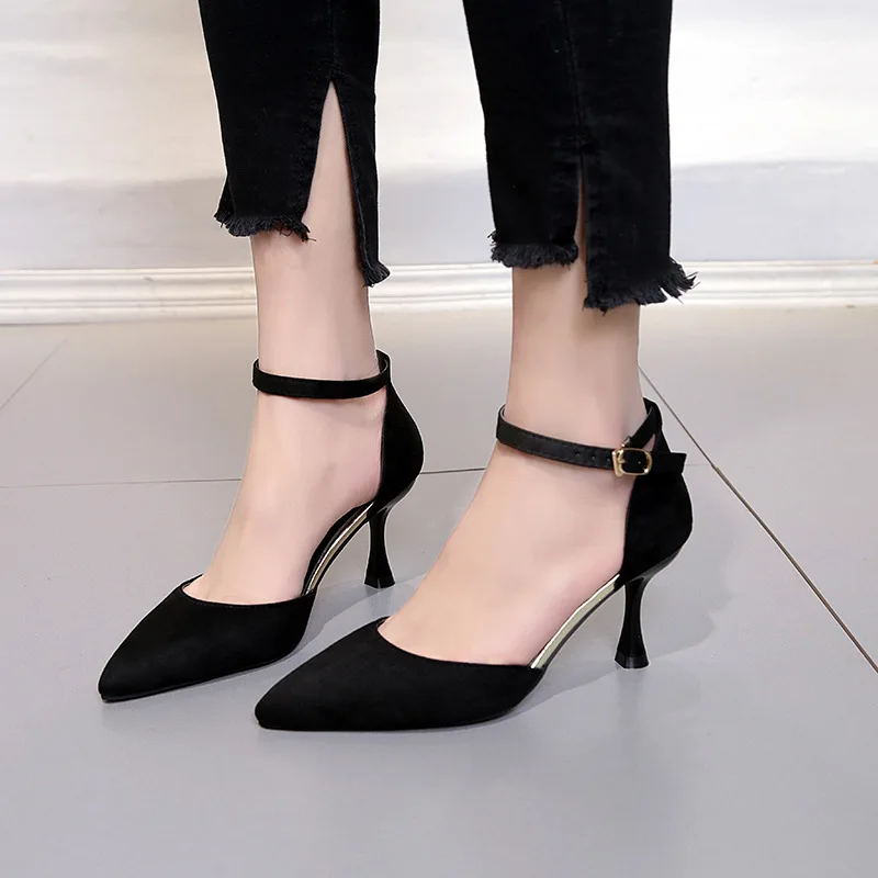 Женские босоножки на платформе 2019 сандалии высоком каблуке с пряжкой женская