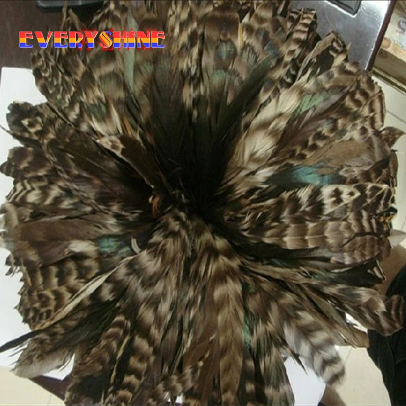 15-20 см Природный оригинальный курица петух Перья для волос расширение DIY