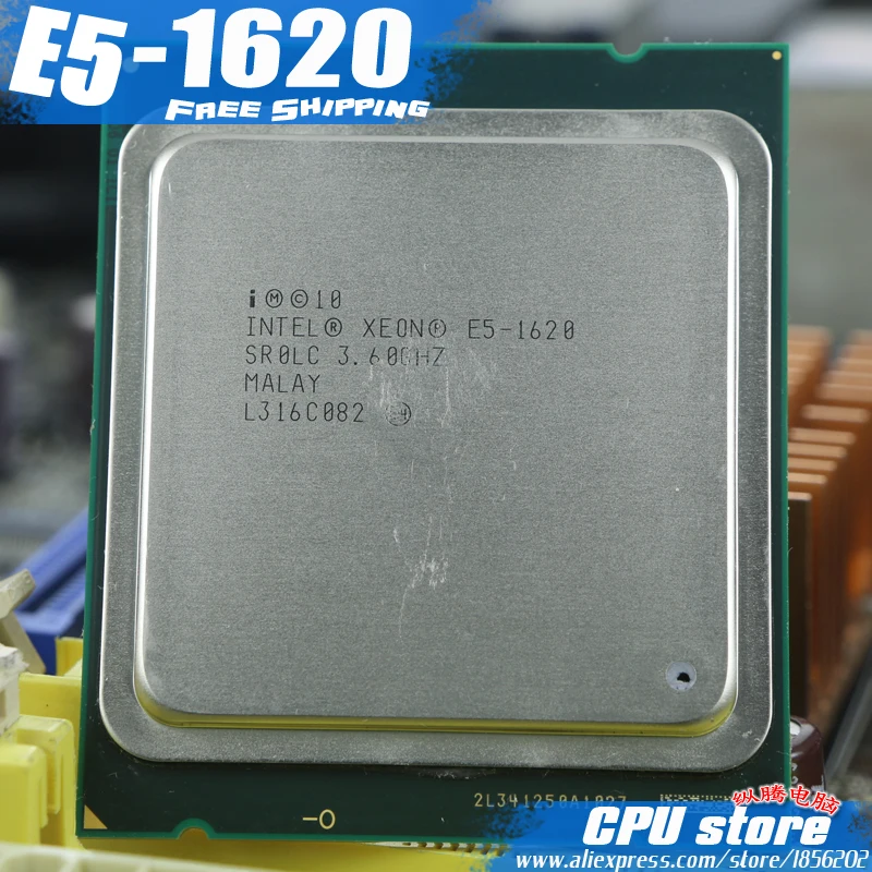 Intel Ксеон E5 1620 3 6 ГГц 4 Core 10 МБ Кэш гнездо 2011 Процессор процессор SR0LC Quad (работает 100%