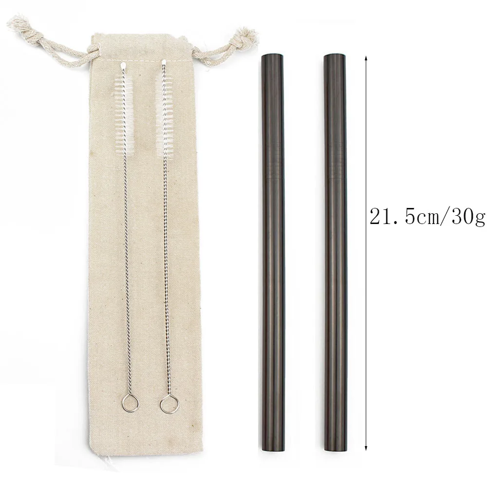 Металлическая соломинка для чая Boba из нержавеющей стали прямые многоразовые