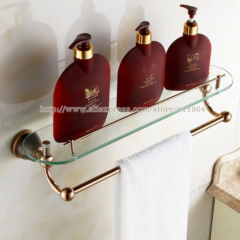 Роза Ванная комната полка с Полотенца барная стойка 3962002 | Обустройство дома