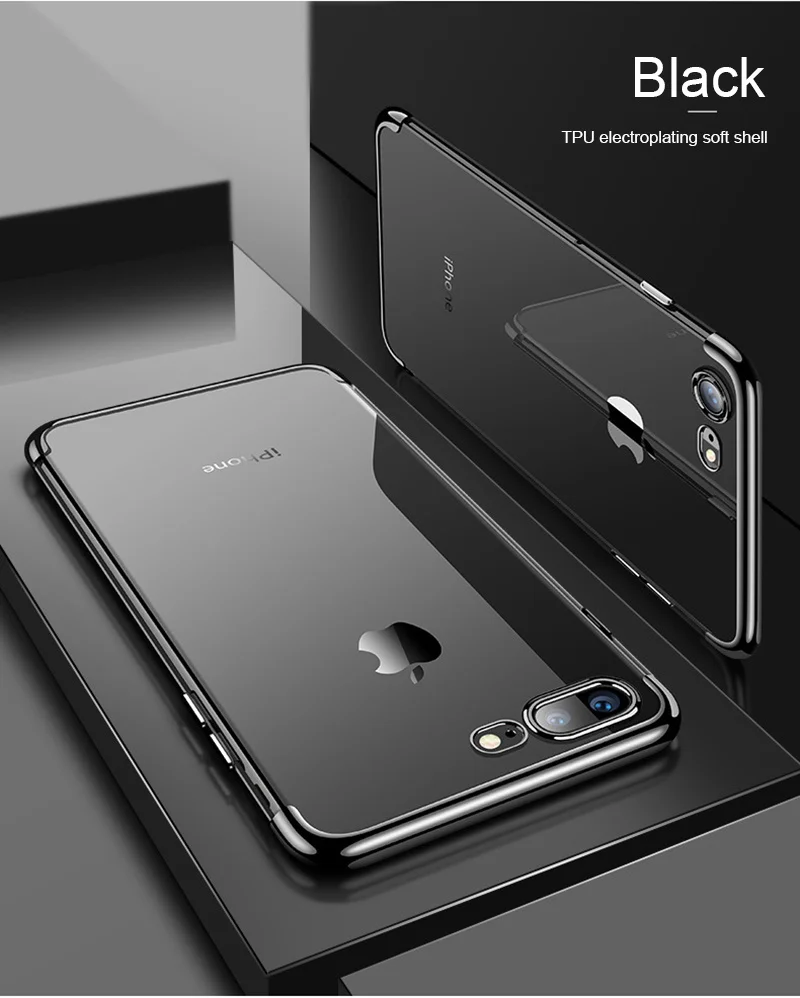 Прозрачный чехол для мобильного телефона SIXEVE из ТПУ iPhone 6 s 7 8 Plus X XS MAX XR 6Plus 7Plus