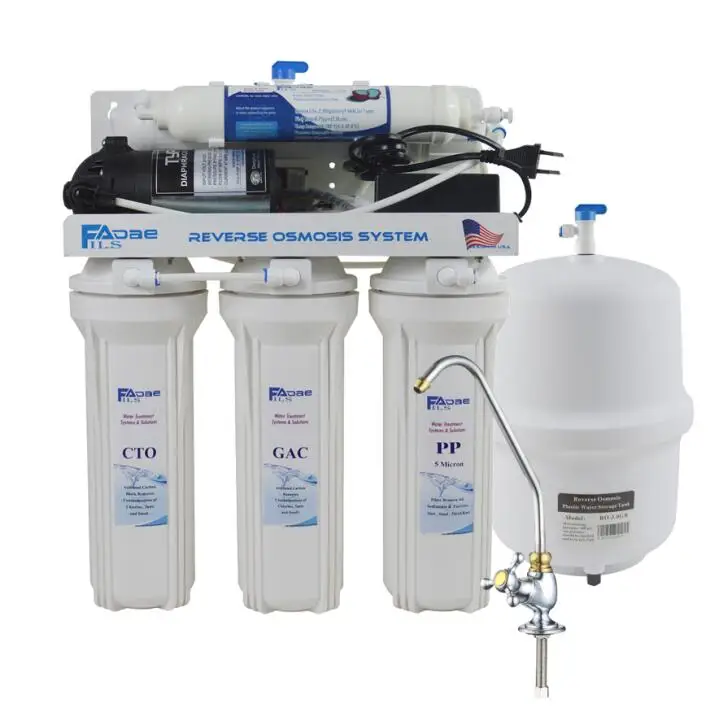 5 Этап Undersink обратного осмоса питьевой воды фильтрации Системы 75gpd плюс дополнительные 1 год замена фильтров/100- 240 В Мощность