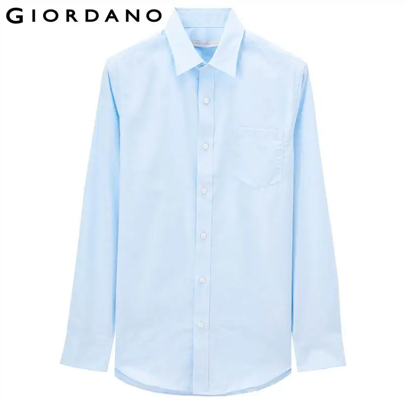 Jordano Мужская рубашка с отложным воротником Camisa Masculina длинным рукавом карманом для
