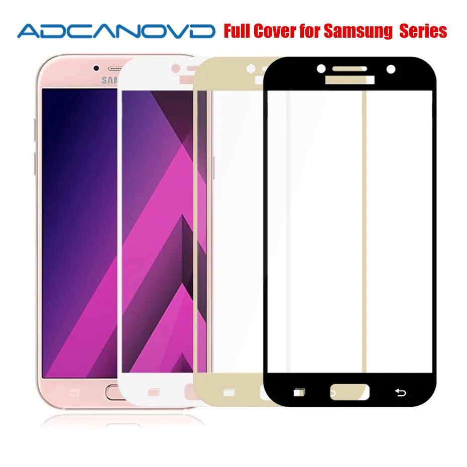 9H Защитное стекло для Samsung Galaxy J3 J5 J7 2017 года A5 A3 A7 полное покрытие защитная пленка