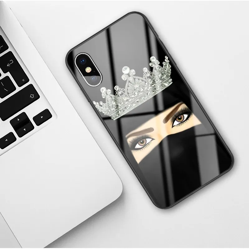 Стеклянный чехол для iPhone X 7 8 10 6 s XS faith Plus роскошный силиконовый