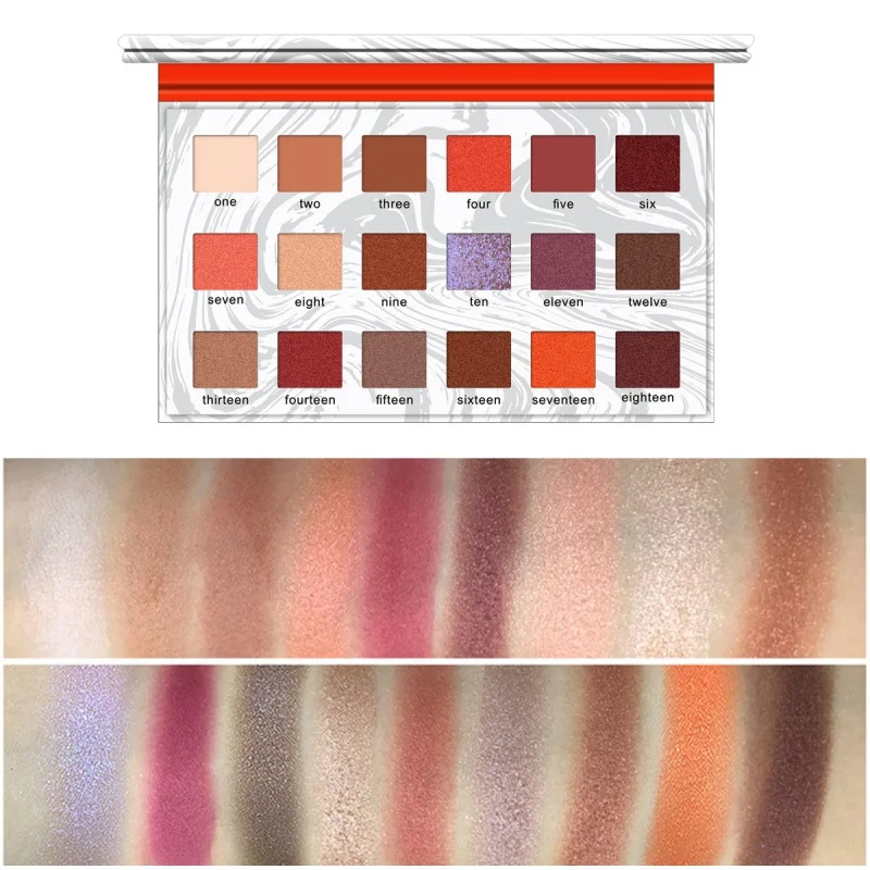 Палитра для макияжа глаз 18 цветов палитра матовых теней век блестящая пудра тени