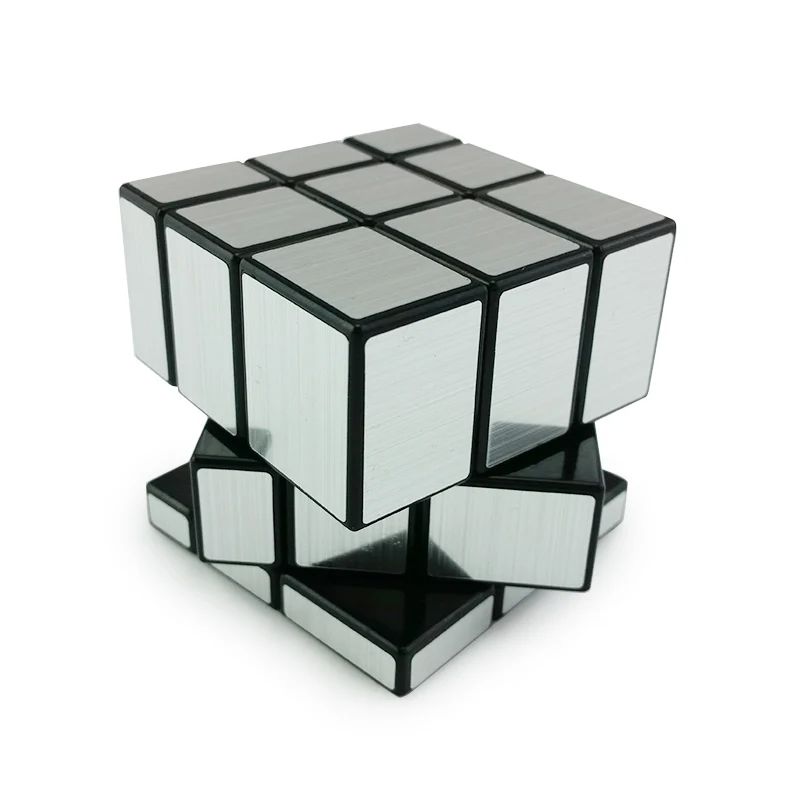 3x3x3 черный серебристый зеркальный волшебный куб скоростная головоломка игрушки