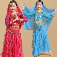 children girl belly dance costumes kids belly dancing girls bollywood indian performance cloth set handmade girl india clothes