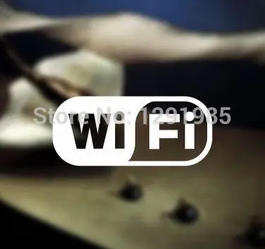 Бесплатный wifi беспроводной доступ в Интернет знак стены виниловая наклейка на