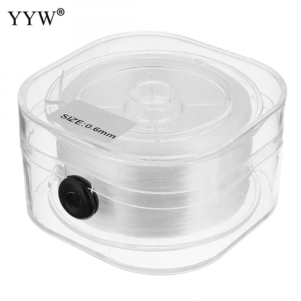 

YYW Сделай Сам кристалл бисер эластичный шнур с коробкой прозрачный Круглый бисерный провод/шнур для изготовления ювелирных изделий