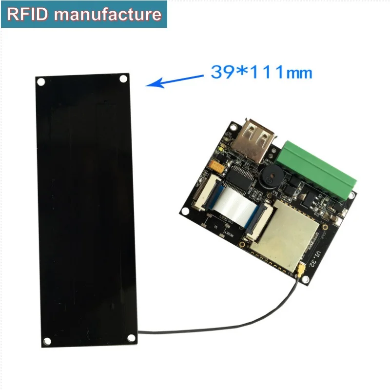 

0dbi UHF RFID ceramics antenna IPEX,SMA connector Circular Polarized with free sample inlay/label card tags on parking solution