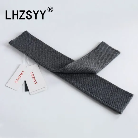LHZSYY осень зима Длинный срез утолщение кашемировые перчатки Твердые модные мягкие и уютные шерстяные теплые женские аксессуары - Цвет: Серый
