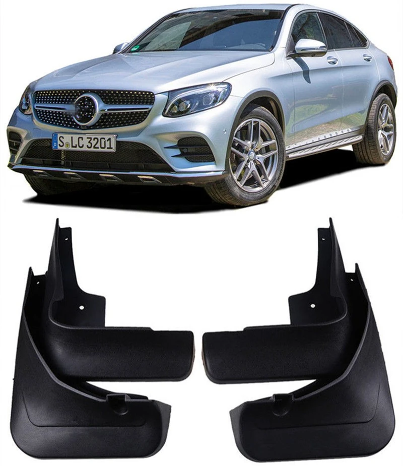 

Автомобильные украшения, брызговики, брызговики, подходят для Benz GLC Coupe C253 2016-2018 годов, брызговики 4 шт./компл.