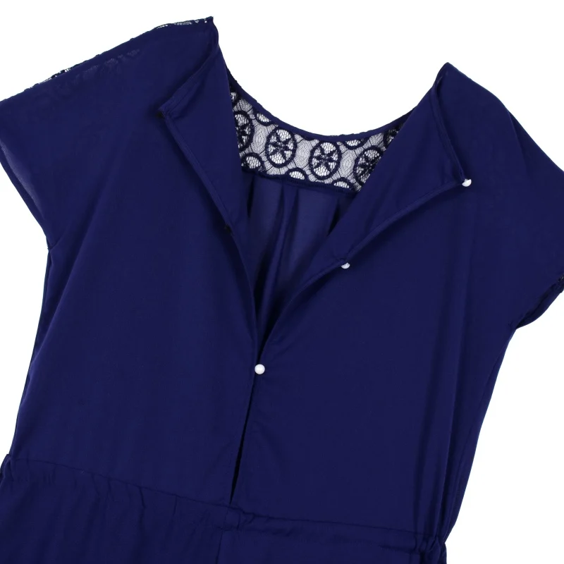 EFINNY Short Sleeve Lace Summer Dress Plus Sizes New Women Size Long Maxi Party Vintage Vestidos L-6XL | Женская одежда