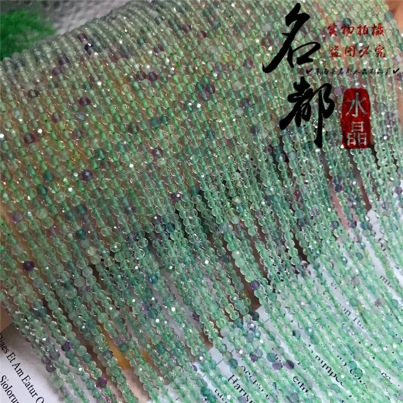 Оптовая продажа натуральный кристалл 2 мм цветной флюорит полуобработанный