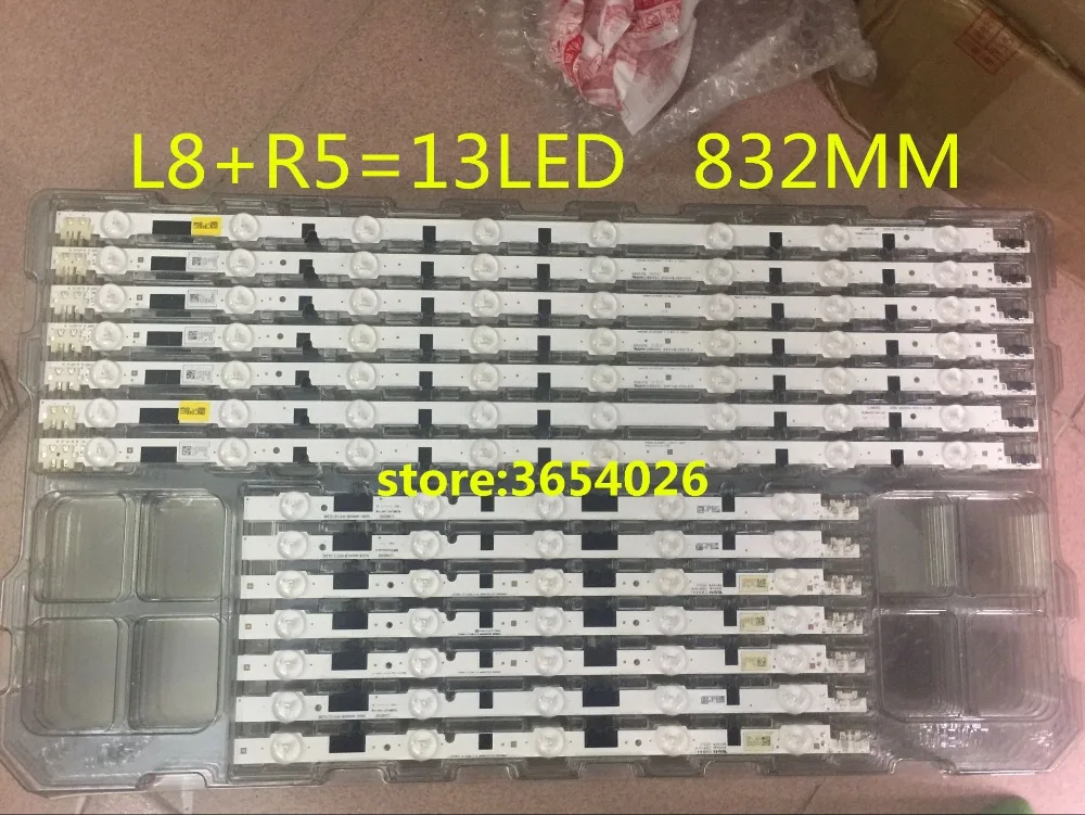 

832mm LED Backlight Lamp strip 13leds For SamSung 40'' TV UA40F5500 UA40F6300 2013SVS40F HF400BGLV1H UE40F6330 CY-HF400CSLV1