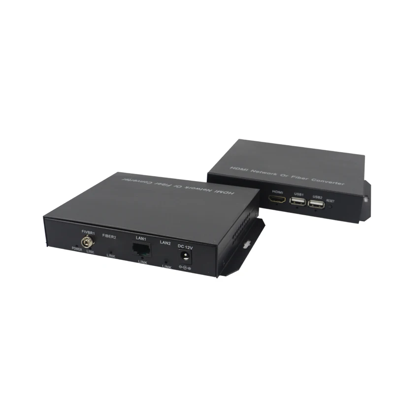 Высокое качество 1080P HDMI оптический медиа конвертер с 2 KVM USB2.0 & Ethernet видео и аудио