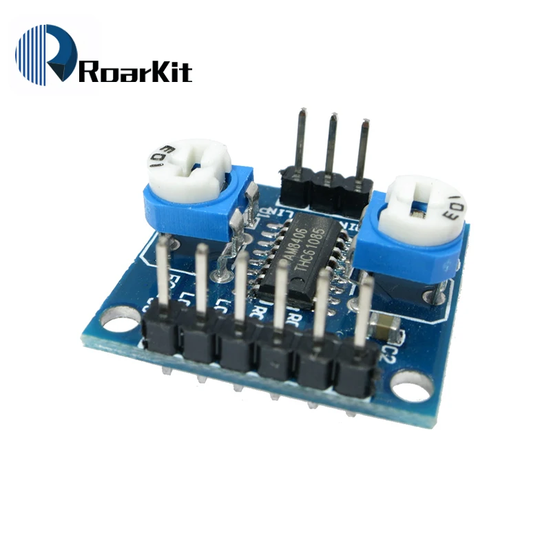 Плата цифрового усилителя PAM8406 с регулятором громкости 5Wx2 Stereo для arduino|digital amplifier