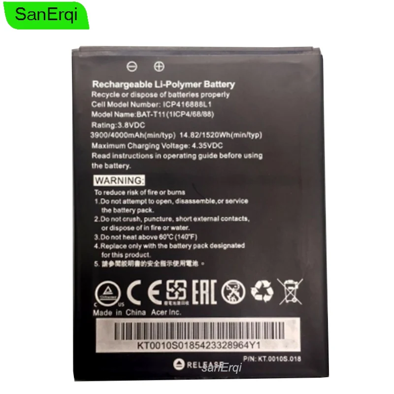 

BAT-T11 Battery for Acer Liquid T03 T04 Z630S Z630 Batterie Bateria 4000mAh
