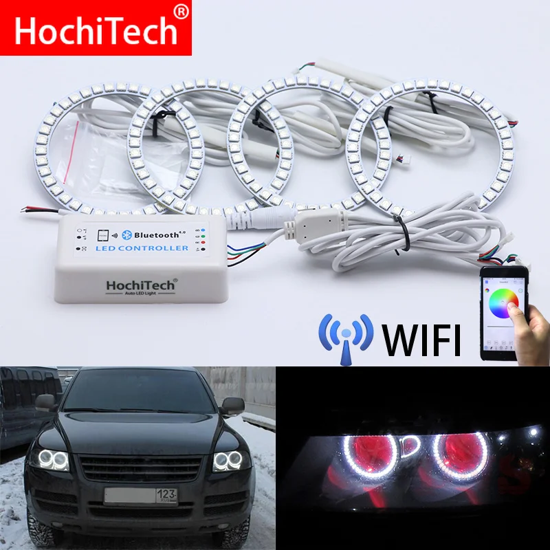 Wi Fi Беспроводной с несколькими цветами RGB Цвет светодиодный ангельские глаза