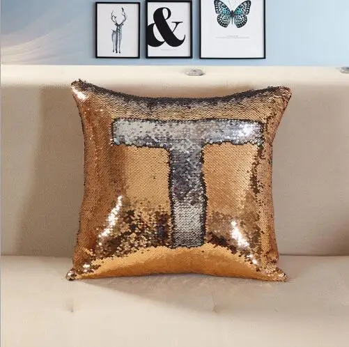 Современные Обратимым Русалка Блестки Чехлы Home Decor наволочку для диван