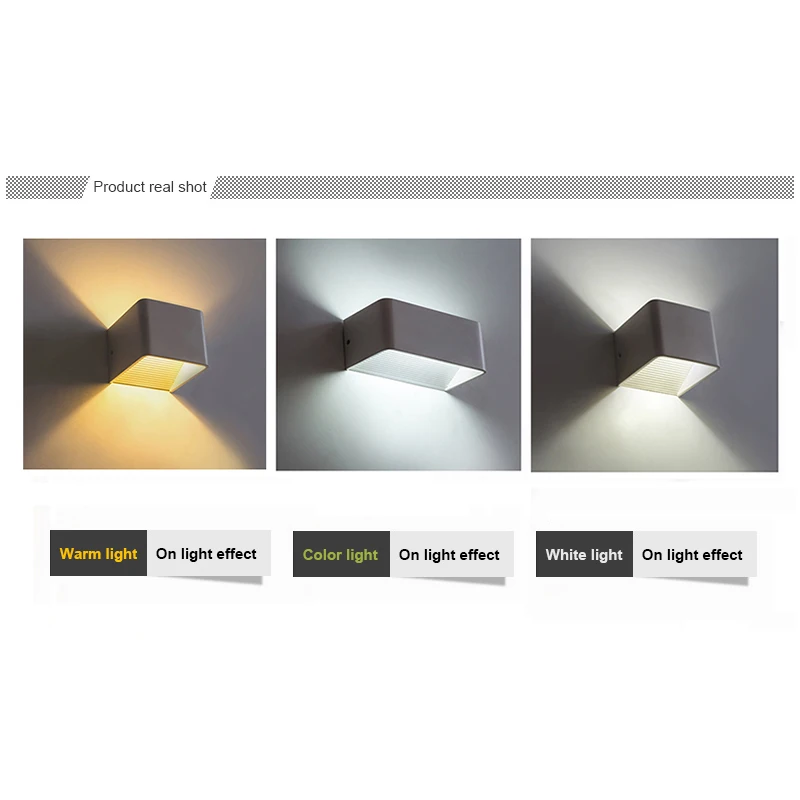 

Factory price aluminum body AC90-260V high lumen SMD chip 6w Led bedside wall light