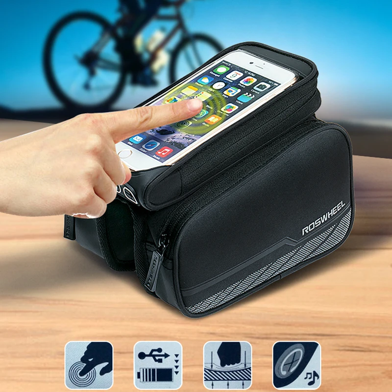Сумка для смартфона ROSWHEEL с большим сенсорным экраном 5 7 дюйма|roswheel bicycle|cycle pannierroad