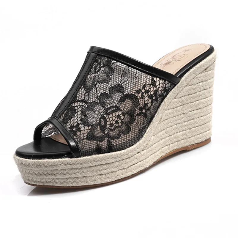 Женские сетчатые сандалии FEDONAS элегантные дышащие на высоком каблуке для отдыха