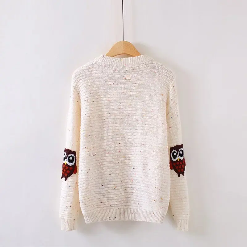 2019 Knitted Sweater And Pullovers Women Winter Cute Cartoon Pattern Female Jumper Long Sleeve Cashmere | Женская одежда