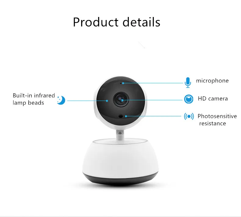 CHHD домашняя камера крытая IP 720 P система видеонаблюдения ночного видения
