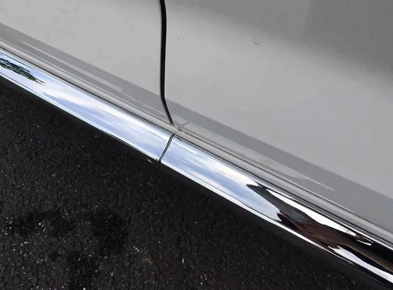 Автомобильные аксессуары для Audi A4 седан B9/9L 2016 2017ABS Chrome боковой двери кузова