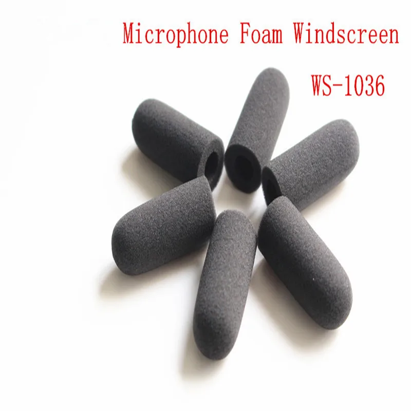 

Linhuipad 10mm inner diameter Dense Foam Microphone Windscreen mic sponge cover for David Clark headphone 100 pcs /lot